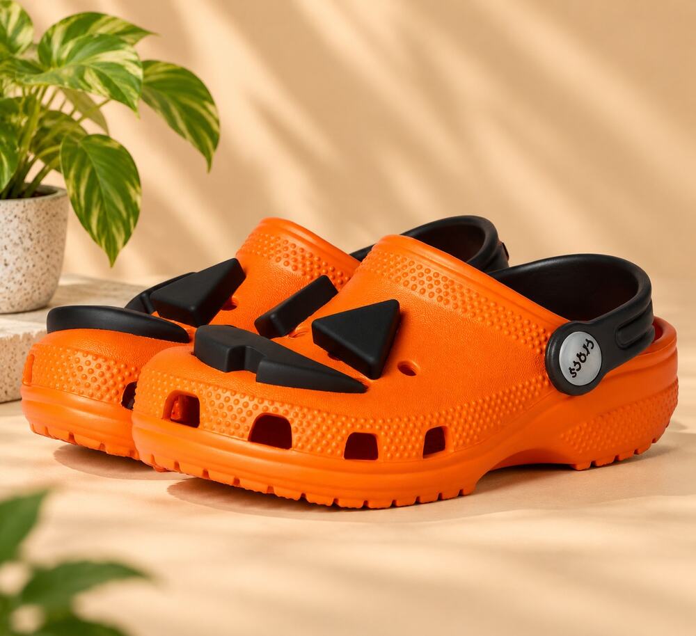 NWT Crocs Classic I AM Unisex Toddler Light Up Clogs Orange Size 9